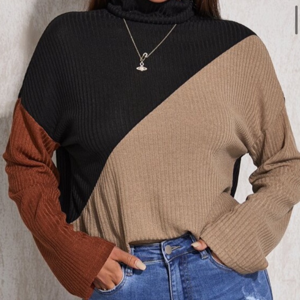 Colorblock sweater